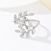 Brass Micro Pave Cubic Zirconia Finger Rings for Women