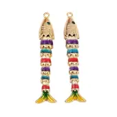 Brass Micro Pave Cubic Zirconia Pendants