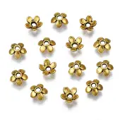 Tibetan Style Alloy Bead Caps