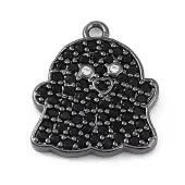 Rack Plating Brass Cubic Zirconia Pendants