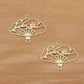 Alloy Hollow Connector Charms