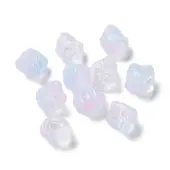 Baking Painted Transparent Glass Beads