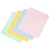 4Pcs 4 Colors Suede Fabric Glasses Cleaning Cloth
