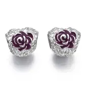 Rack Plating Alloy Enamel European Beads