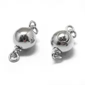 Anti-Tarnish Rhodium Plated 925 Sterling Silver Box Clasps