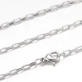 Non-Tarnish 304 Stainless Steel Box Chain Necklaces