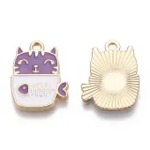 Golden Plated Alloy Enamel Pendants