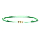 Brass Round Bead Braided Bracelets