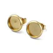 304 Stainless Steel Stud Earring Settings