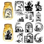 PVC Lamp Film for DIY Colorful Light Hanging Lamp Frosted Glass Jar