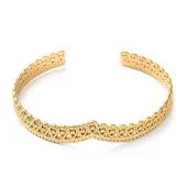 304 Stainless Steel Crown Cuff Bangles