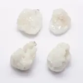 Electroplated Natural Druzy Crystal Pendants