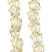 Baking Paint Transparent Glass Beads Strands