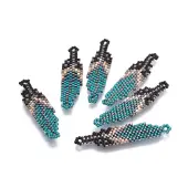 MIYUKI & TOHO Handmade Japanese Seed Beads Pendants