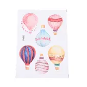 Hot Air Balloon PVC Waterproof Self Adhesive Stickers