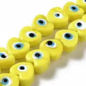 Handmade Evil Eye Lampwork Beads Strands