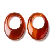 Natural Brazil Red Agate Pendants