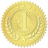 34 Sheets Self Adhesive Gold Foil Embossed Stickers