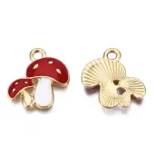 Autumn Theme Alloy Enamel Pendants