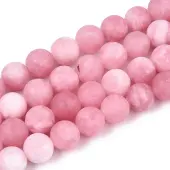 Natural White Jade Bead Strands
