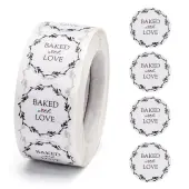 Baked with Love Stickers