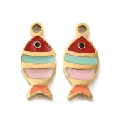 Ion Plating(IP) 304 Stainless Steel Enamel Charms