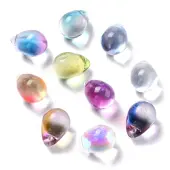 Electroplate Glass Charms