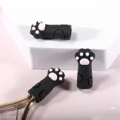 Cute Cat Paw Print Silicone Nail Art Cuticle Nipper Protective Cover