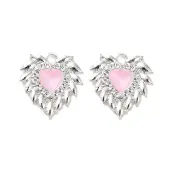 Rack Plating Alloy Rhinestones Pendants