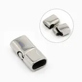Tarnish Resistant Smooth 304 Stainless Steel Magnetic Clasps with Glue-in Ends