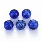 Transparent Handmade Blown Glass Globe Beads