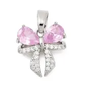 Brass Micro Pave Cubic Zirconia Pendants