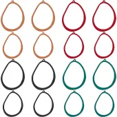 16Pcs 8 Style Spray Painted Alloy Pendants