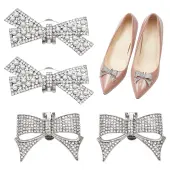 WADORN 4Pcs 2 Style Alloy Rhinestone Shoe Decoration