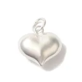 925 Sterling Silver Heart Charms with Jump Rings