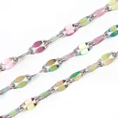 Ion Plating(IP) 304 Stainless Steel Dapped Chains