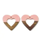 Resin and Walnut Pendants