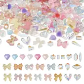 6 Style Resin 3D Nail Art Cabochons