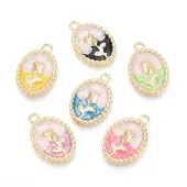 Alloy Enamel Pendants