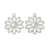 Flower Alloy Pendants