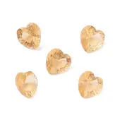 Transparent Pointed Back Glass Cabochons