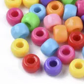 Opaque Acrylic European Beads