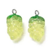 Transparent Resin Fruit Pendants
