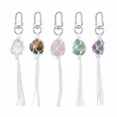 Braided Nylon Pouch Stone Holder Pendant Decoration