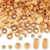 3 Styles Wood Beads