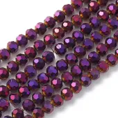 Electroplate Glass Beads Strands