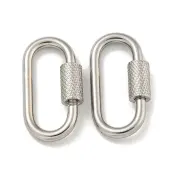 Non-Tarnish 304 Stainless Steel Screw Carabiner Lock Charms