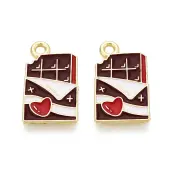 Valentine's Day Alloy Enamel Pendants