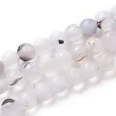 Natural Dendritic Agate Beads Strands