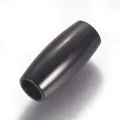 304 Stainless Steel Magnetic Clasps with Glue-in Ends
